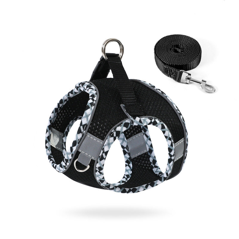 Breathable Dog Harness and Leash Set for Small Dogs