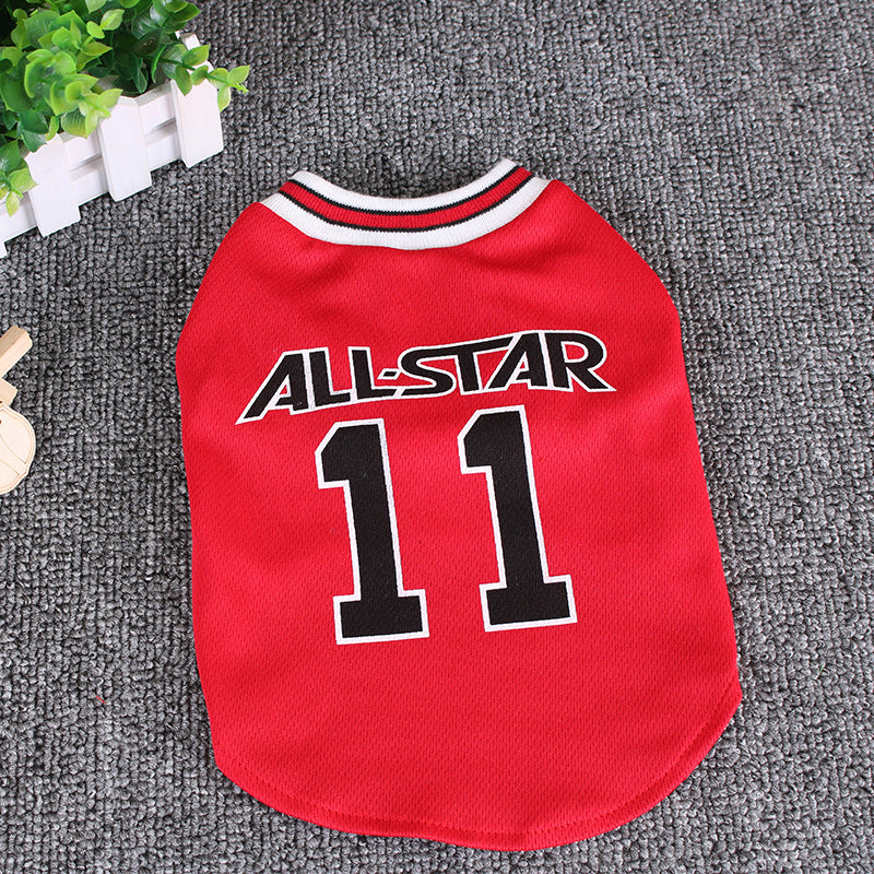 All-star Spring And Summer Cotton Dog Jersey
