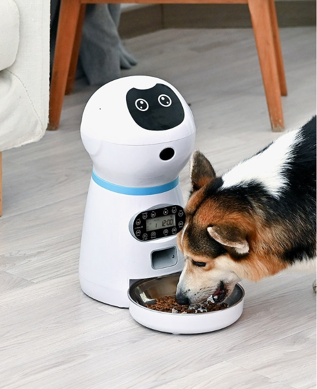 Automatic Dog Feeder with Voice Recording and Portion Control