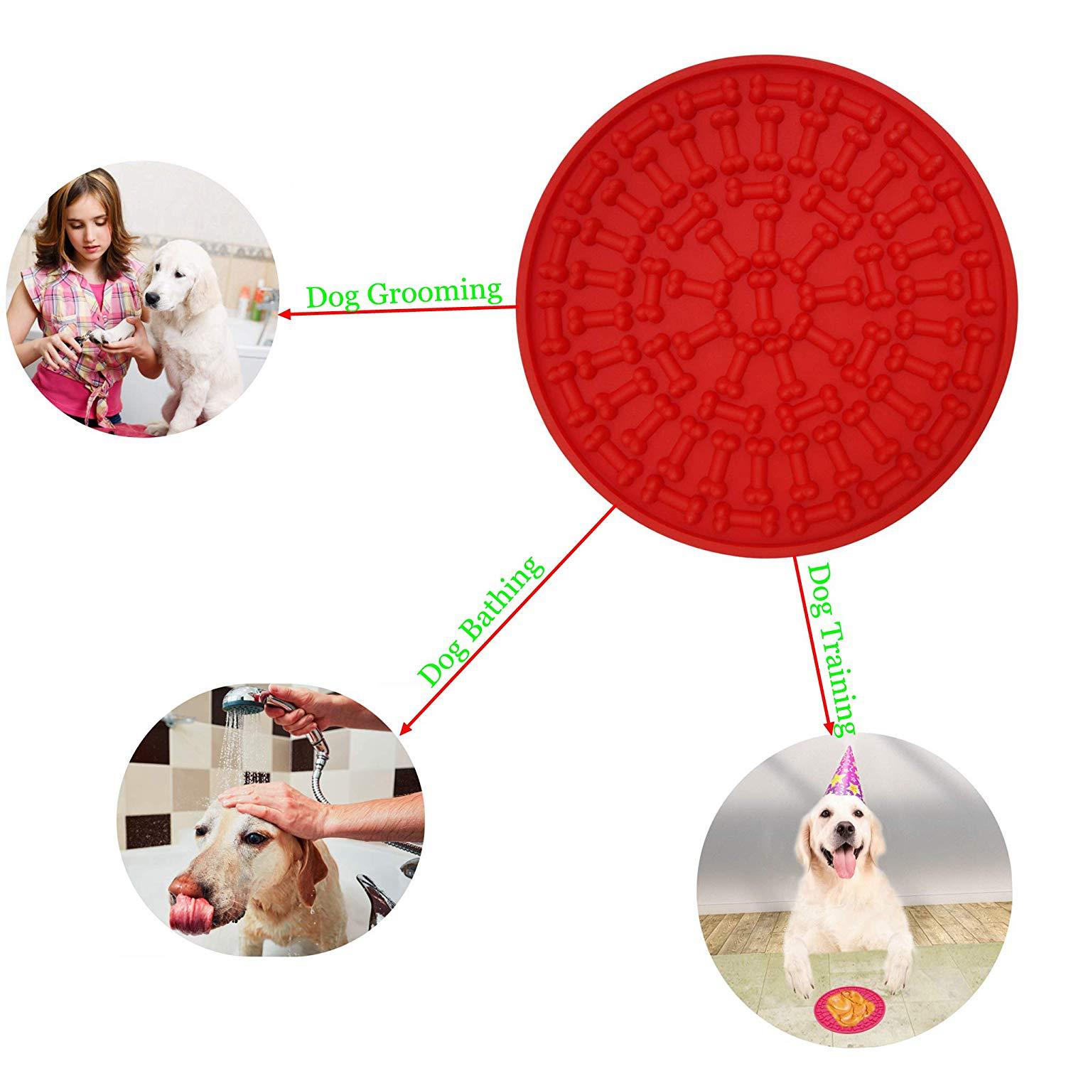 Silicone Dog licking pad With Suction Cups