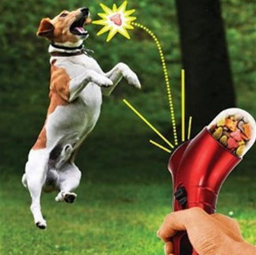 Interactive Treat Launcher Toy with Trigger