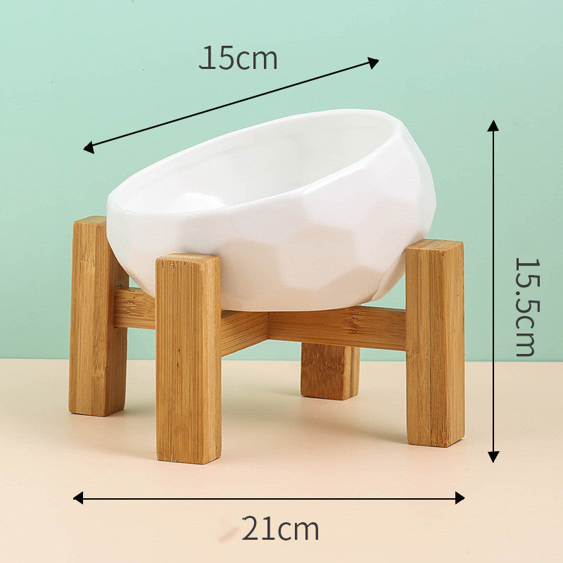 Ceramic Oblique Mouth Feeding/Water Bowl