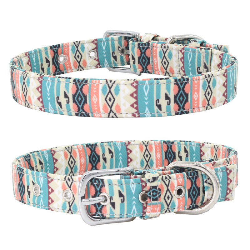 Colorful Double Layer Canvas Fabric Collar