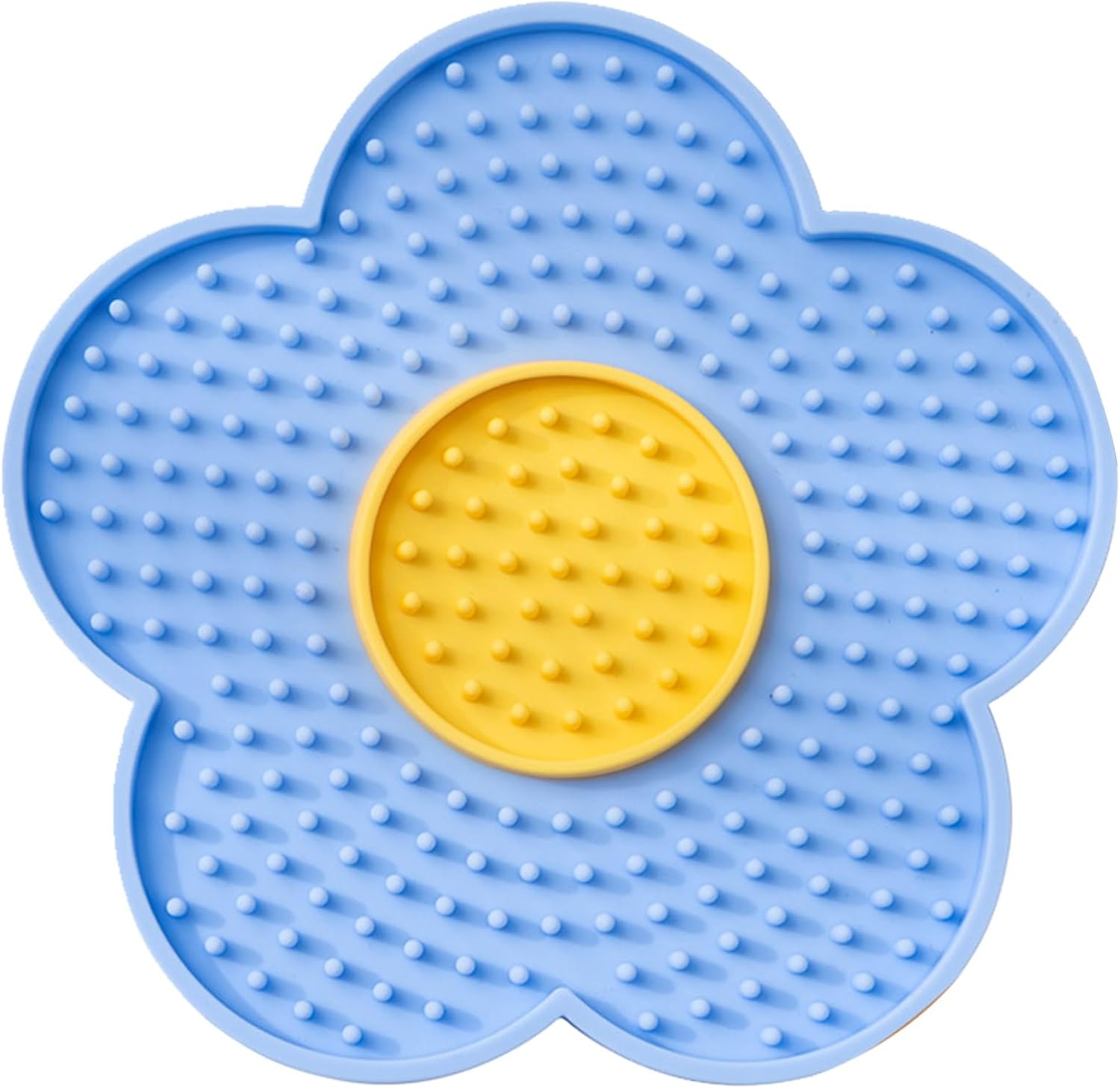 Small Flower Shape Silicone Licking Pad With Suction Cups