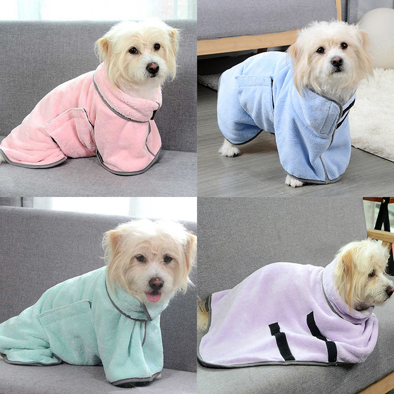 Bathrobe Towel - Quick Dry Absorbent Dog Coat