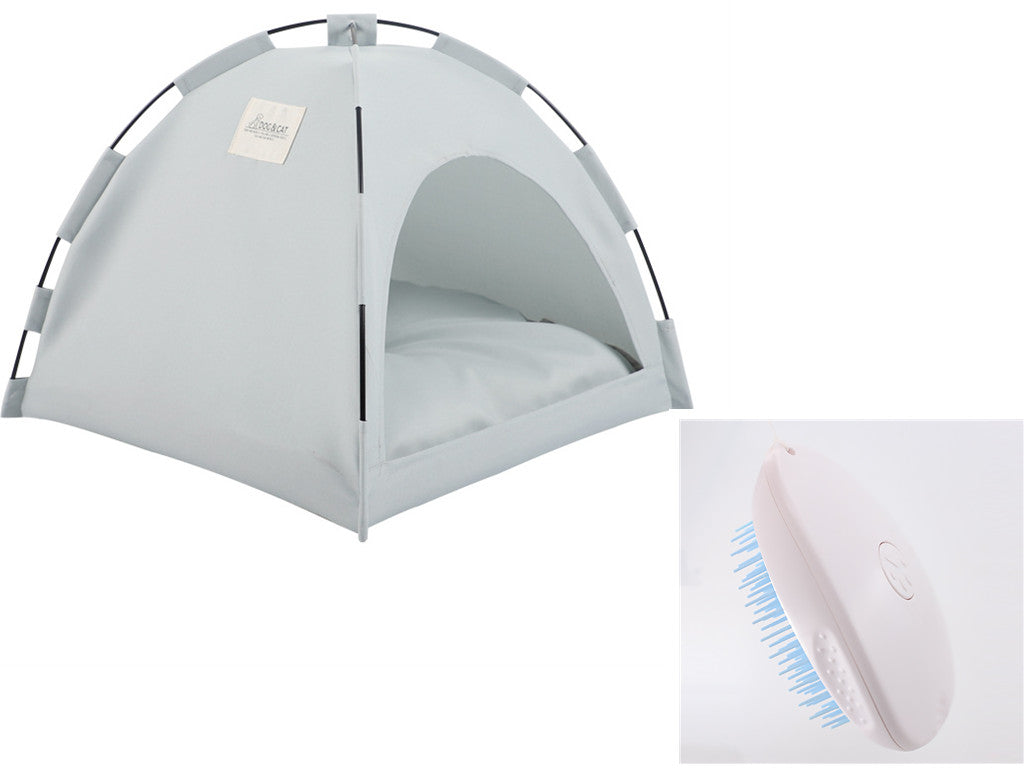 Breathable Cloth Tent Bed With Cushion For Small Pets