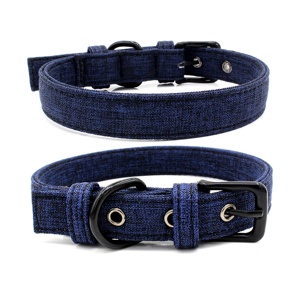 Colorful Double Layer Canvas Fabric Collar