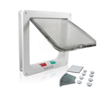 4 Way ABS Plastic Lockable Security Door Flap