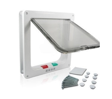 4 Way ABS Plastic Lockable Security Door Flap