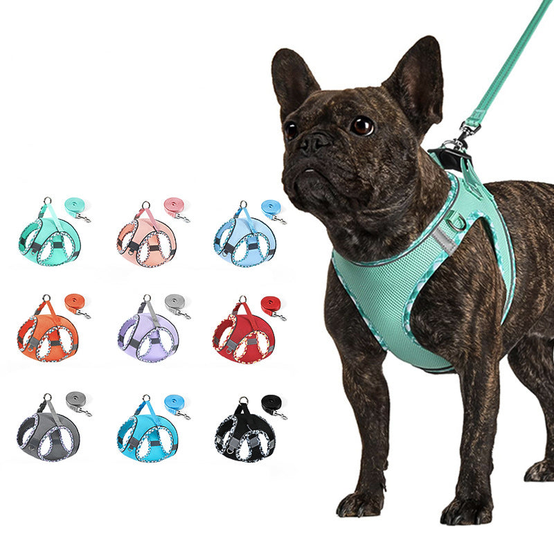 Breathable Dog Harness and Leash Set for Small Dogs