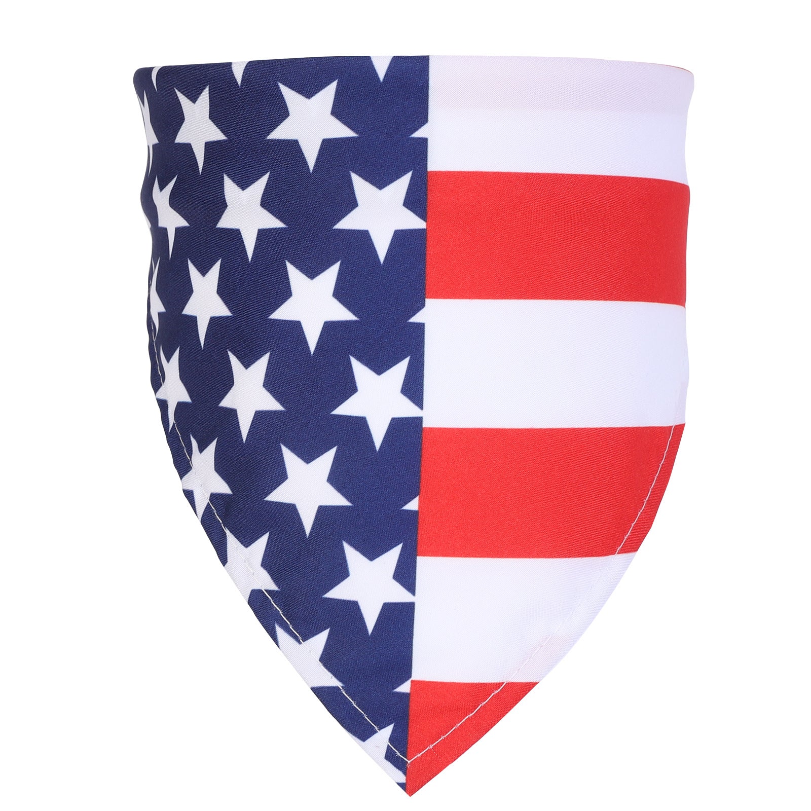 American Flag Print Triangle Scarf Bandanna