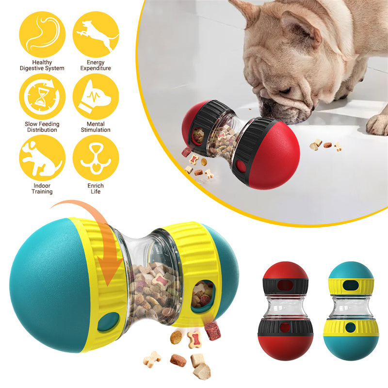 Food Dispensing Interactive Tumbler Puzzle Toy