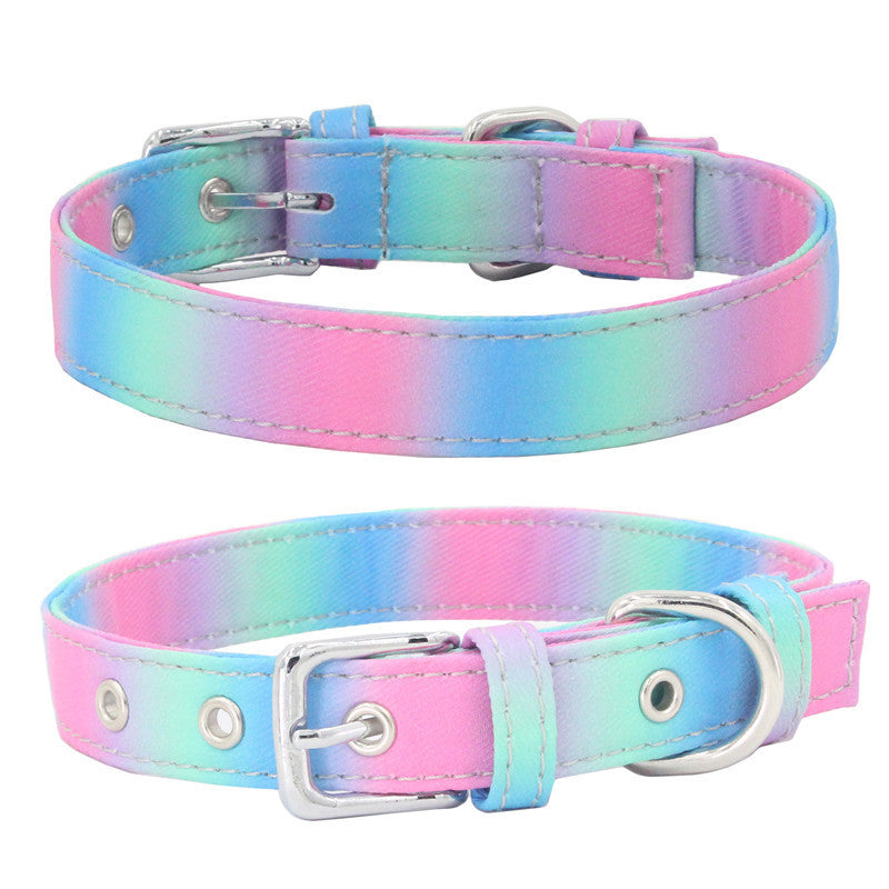 Colorful Double Layer Canvas Fabric Collar