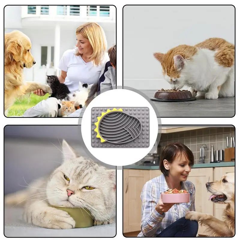 Bubble Cushion Slip Resistant Pet Licking Mat