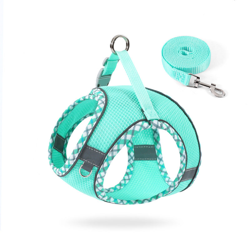 Breathable Dog Harness and Leash Set for Small Dogs