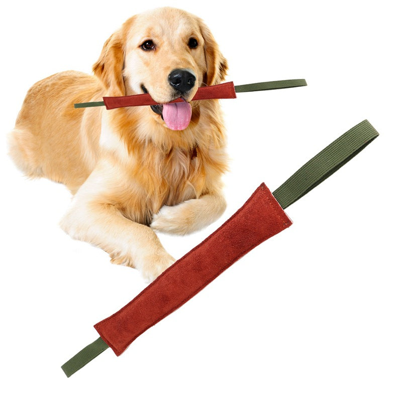Dog Biting Cowhide Training Stick
