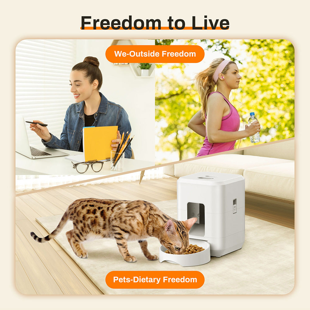 Automatic Pet Feeder for Several Days Feeding