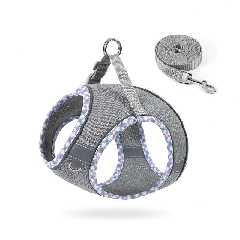 Breathable Dog Harness and Leash Set for Small Dogs
