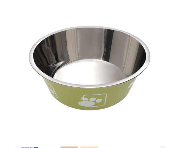 Anti-Slip Stainless Steel Bowl With Print