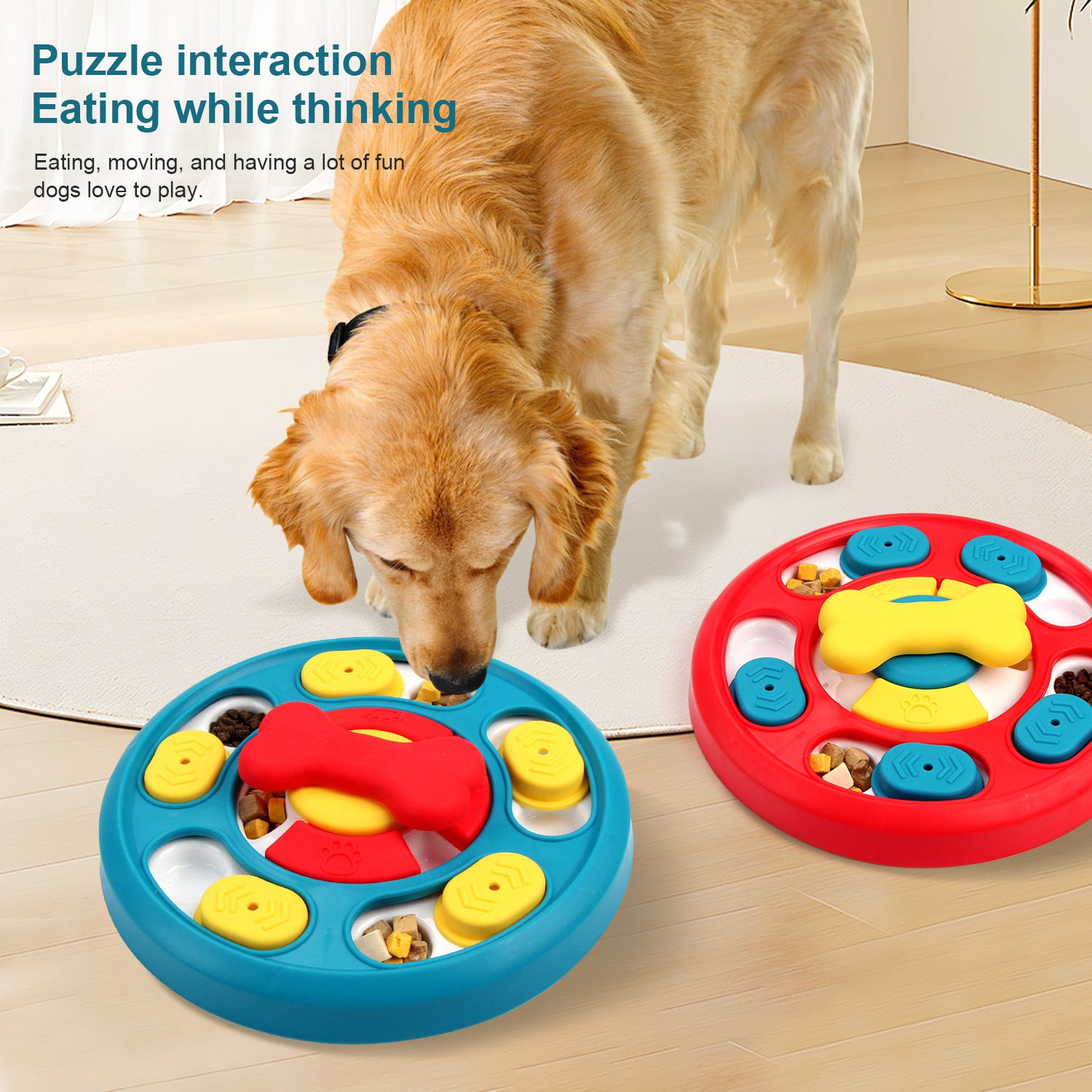 Leak-proof Educational Feeding Puzzle Dog Toy