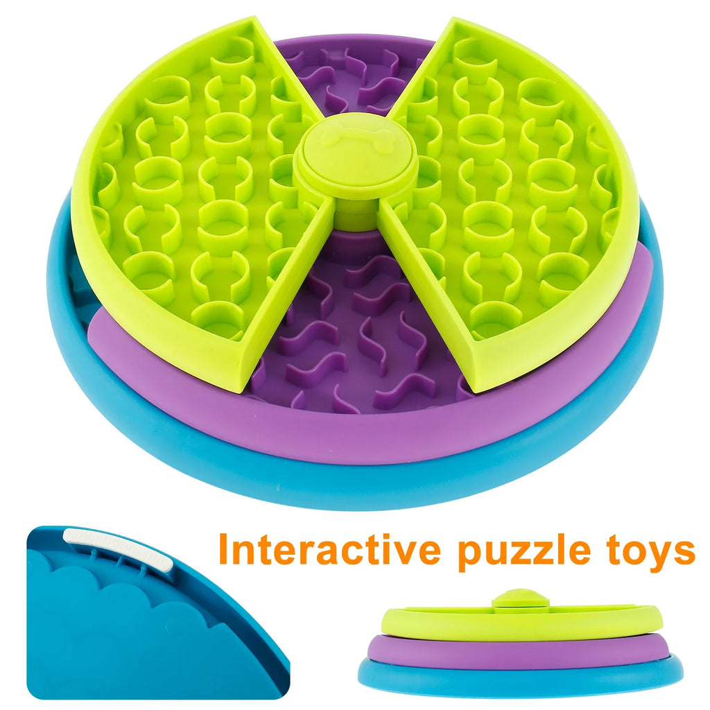 3-Layer Rotating Slow Feeder Puzzle