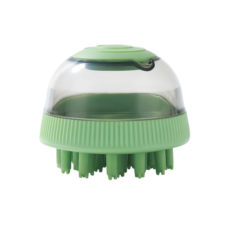 2-in-1 Dog Bath Massage Brush with Shampoo Dispenser