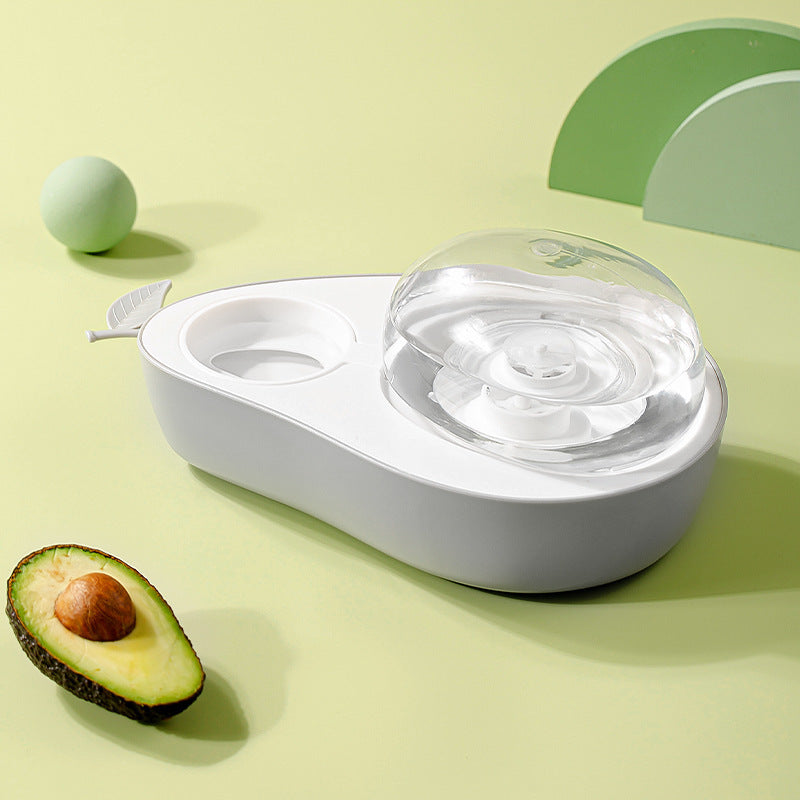 Avocado Shaped Automatic Feeder Bowl