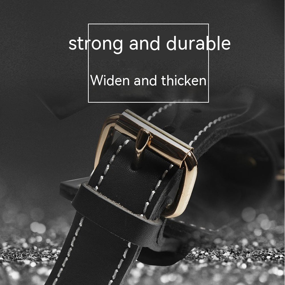 Adjustable Black Leather Harness