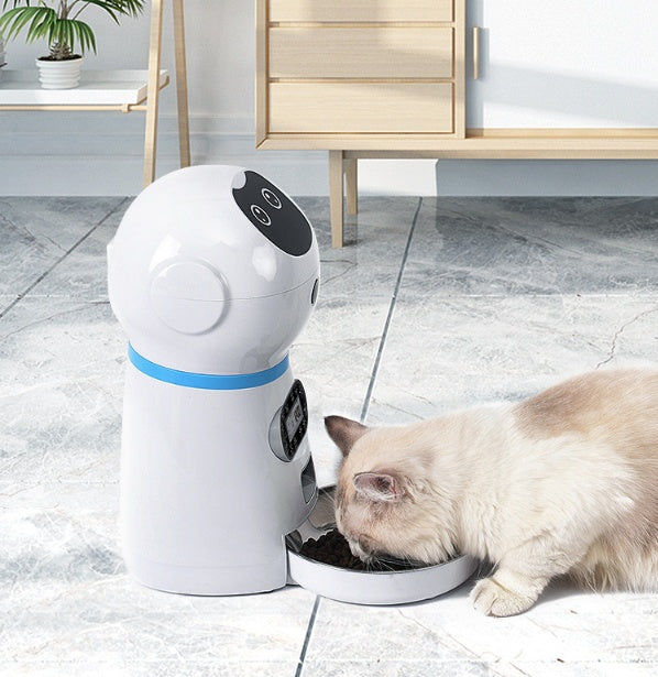 Automatic Dog Feeder with Voice Recording and Portion Control
