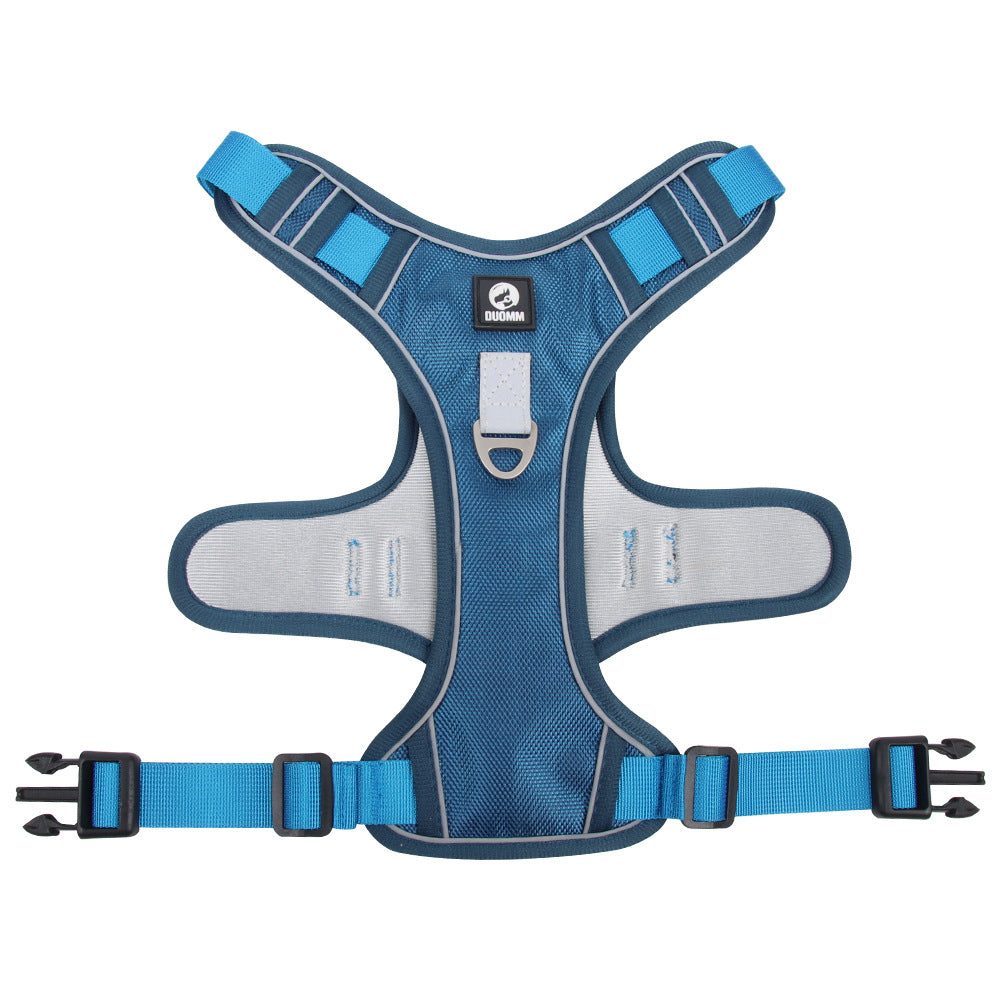 Adjustable Dog Harness with Handle and Reflective Details