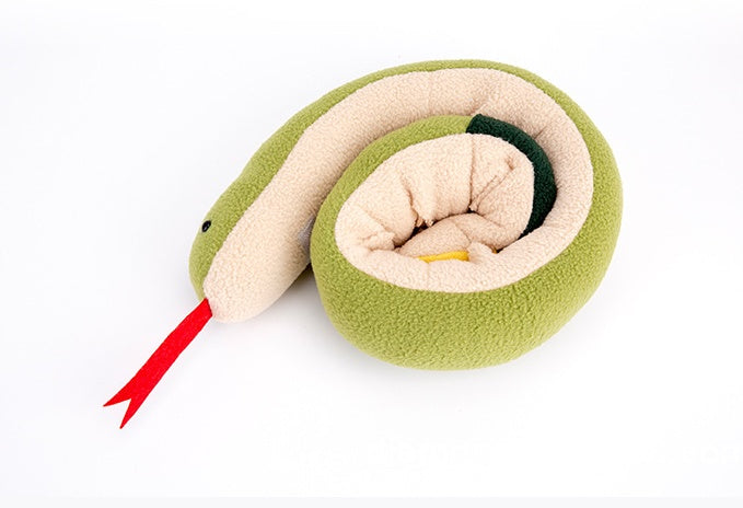 Velvet Snake Shaped Puzzle Toy