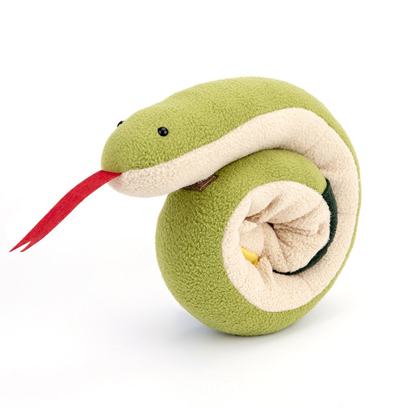 Velvet Snake Shaped Puzzle Toy