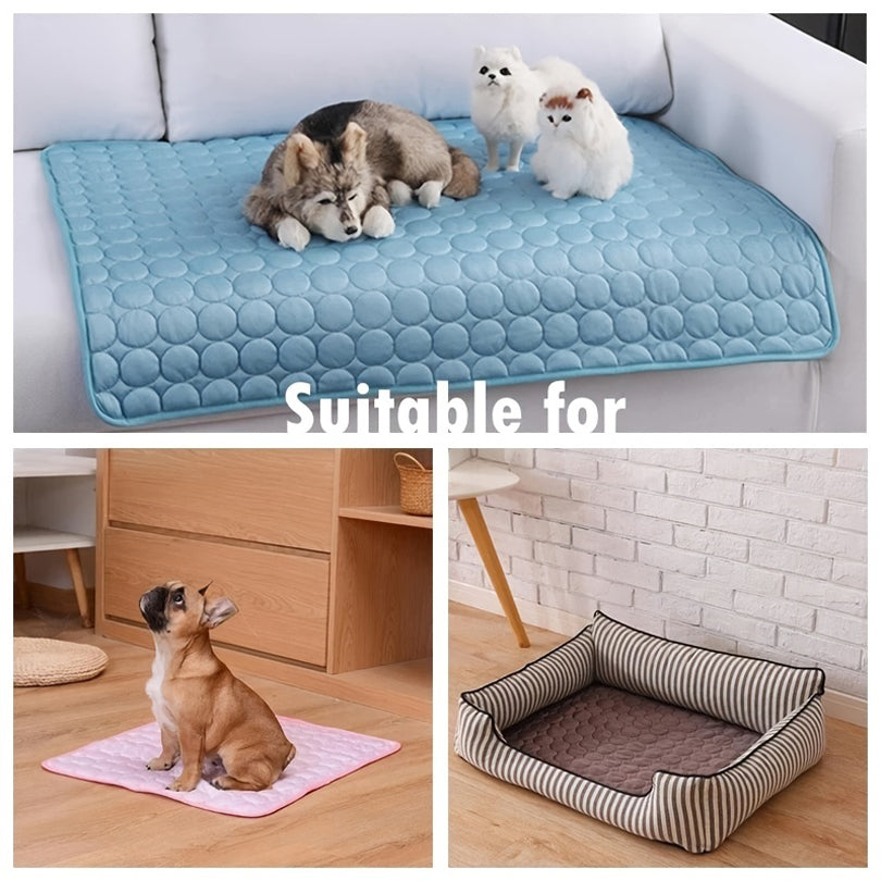 Cooling Dog Mat - Breathable Ice Silk Summer Pad