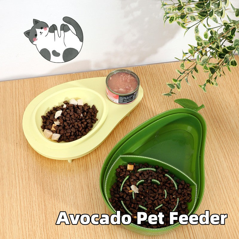 Avocado Shaped Automatic Feeder Bowl