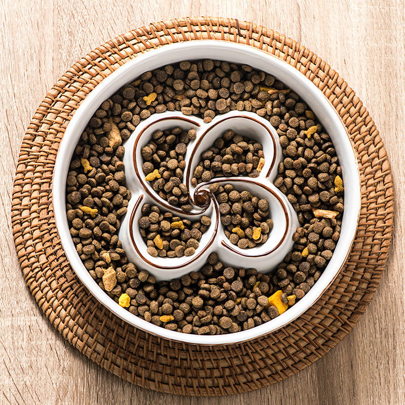 Ceramic Non Slip Slow Feeding Bowl