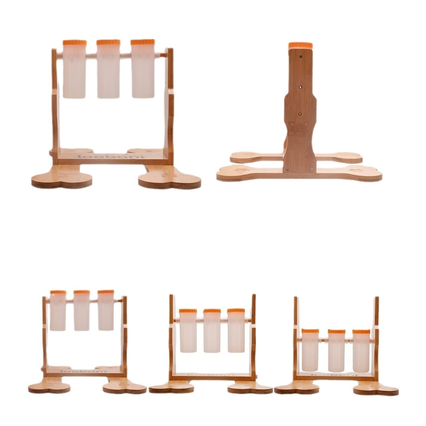 Interactive Wooden Dispenser Puzzle Toy