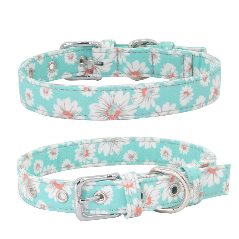 Colorful Double Layer Canvas Fabric Collar