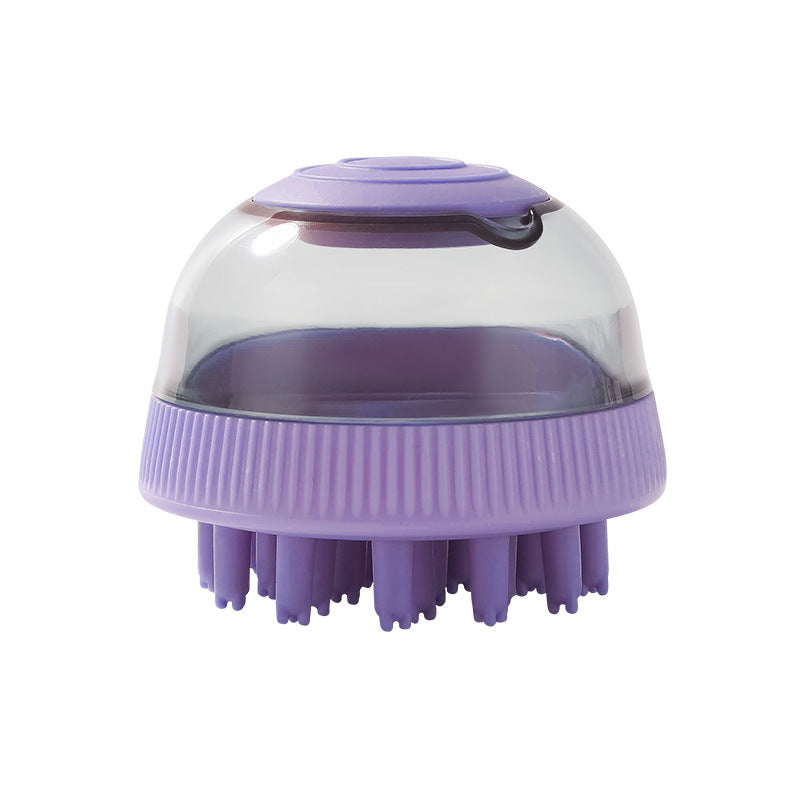 2-in-1 Dog Bath Massage Brush with Shampoo Dispenser