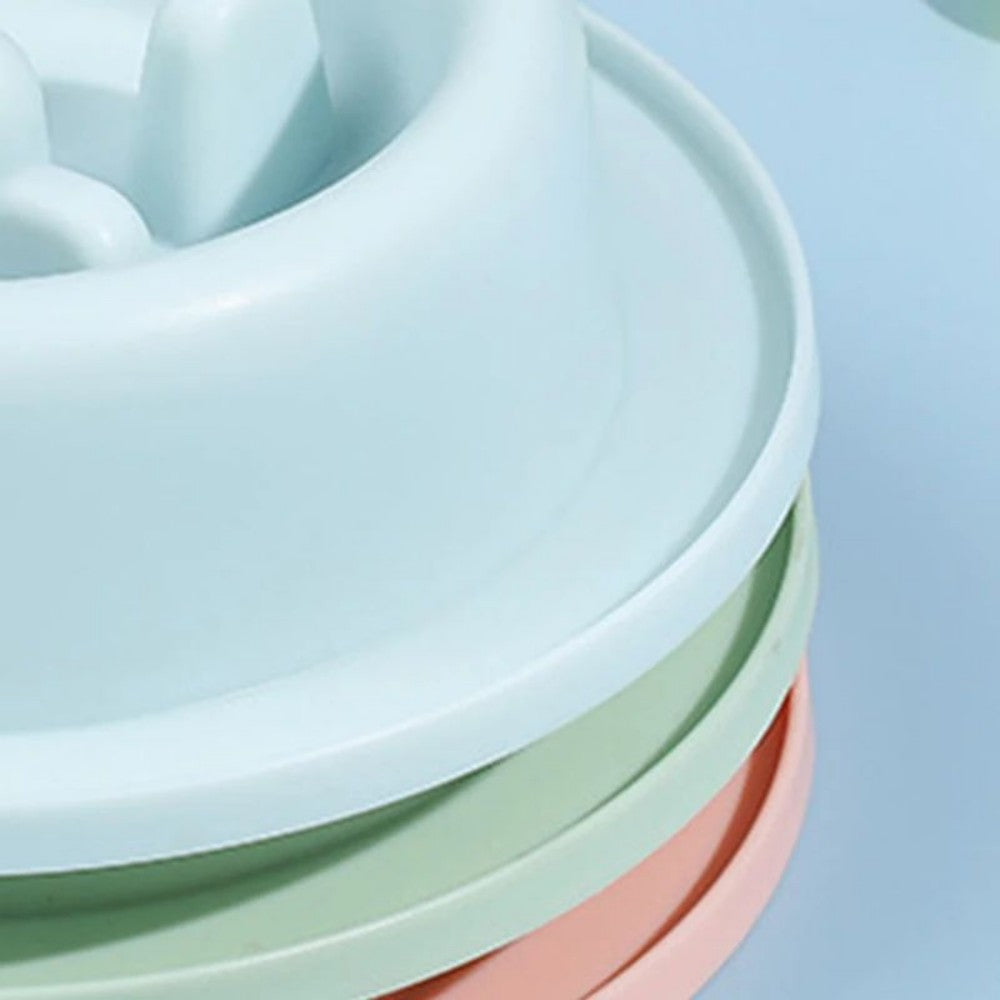 Colorful Slow Feeder Bowl For Small And Medium Dogs