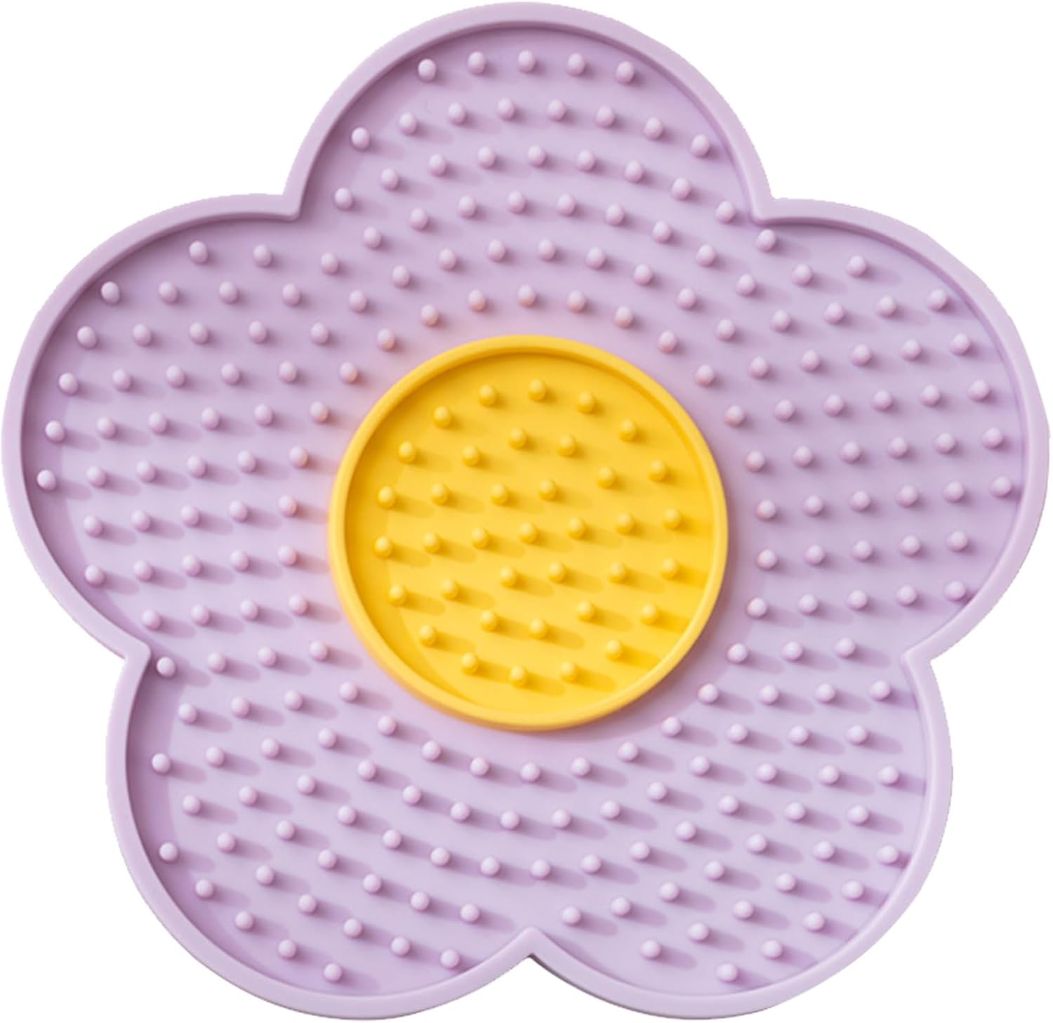 Small Flower Shape Silicone Licking Pad With Suction Cups