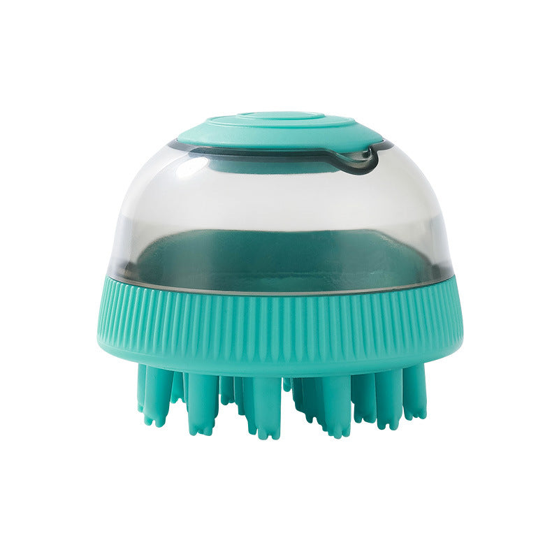 2-in-1 Dog Bath Massage Brush with Shampoo Dispenser