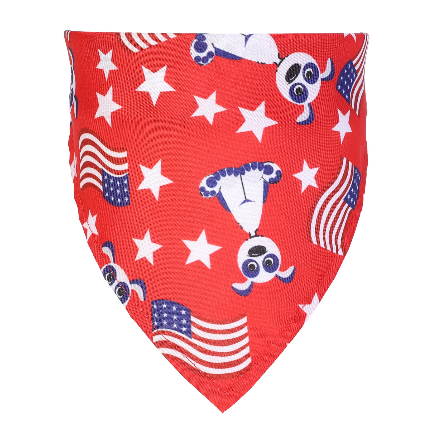 American Flag Print Triangle Scarf Bandanna