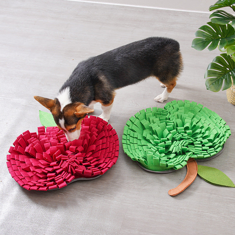 Cloth Apple Shaped Snuffle Mat