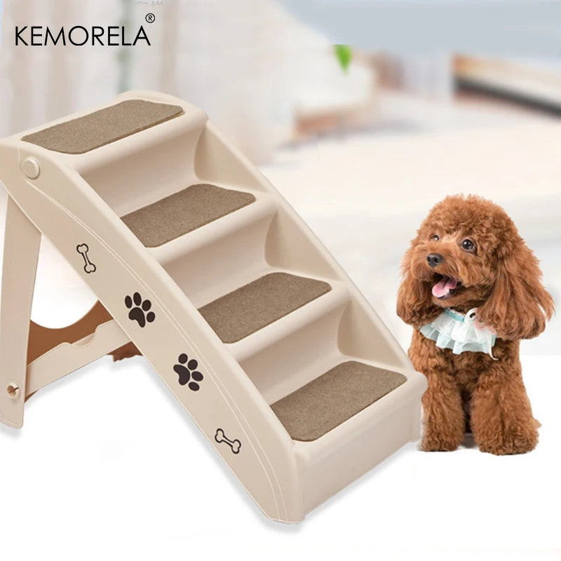 4 Layer Non-Slip Folding Pet Stairs