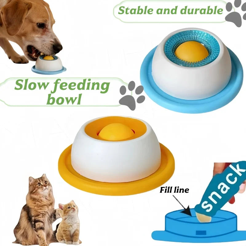Non-slip Plastic Licking Bowl For Small Pets