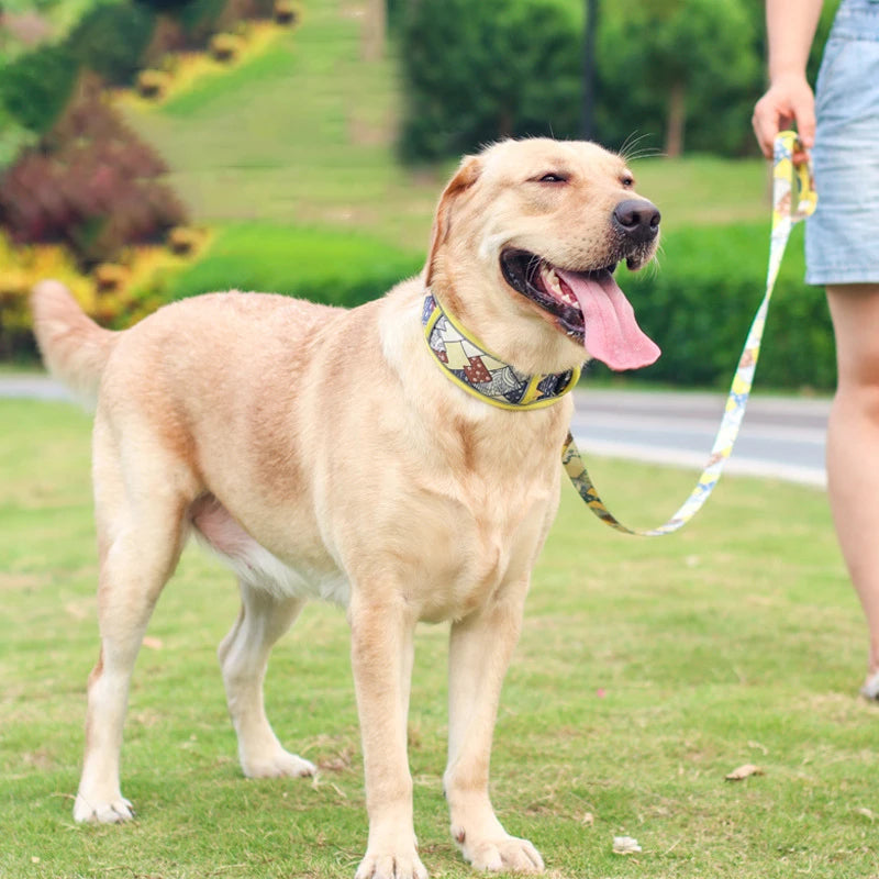 Wide Nylon Reflective Mesh Quick Release Breathable Collar