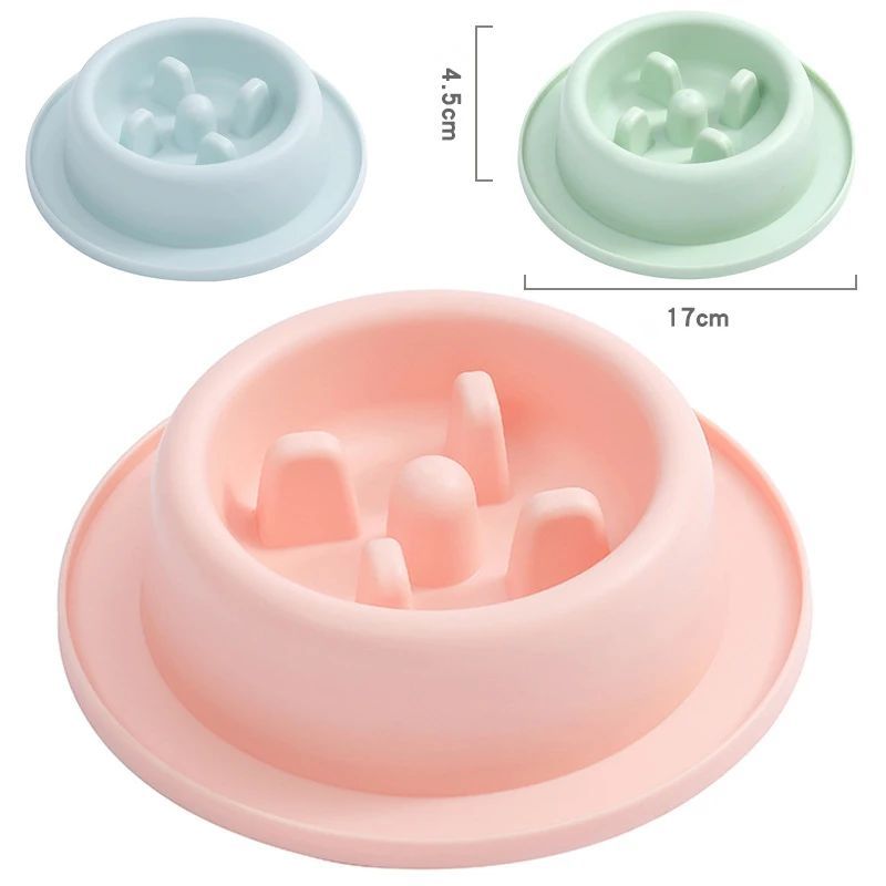 Colorful Slow Feeder Bowl For Small And Medium Dogs