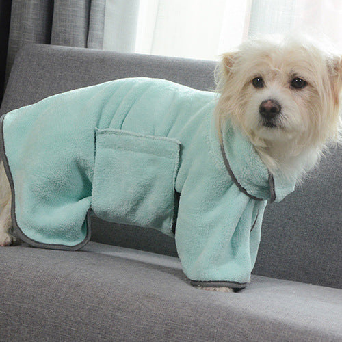 Bathrobe Towel - Quick Dry Absorbent Dog Coat
