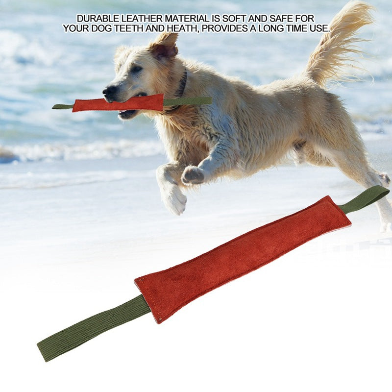 Dog Biting Cowhide Training Stick