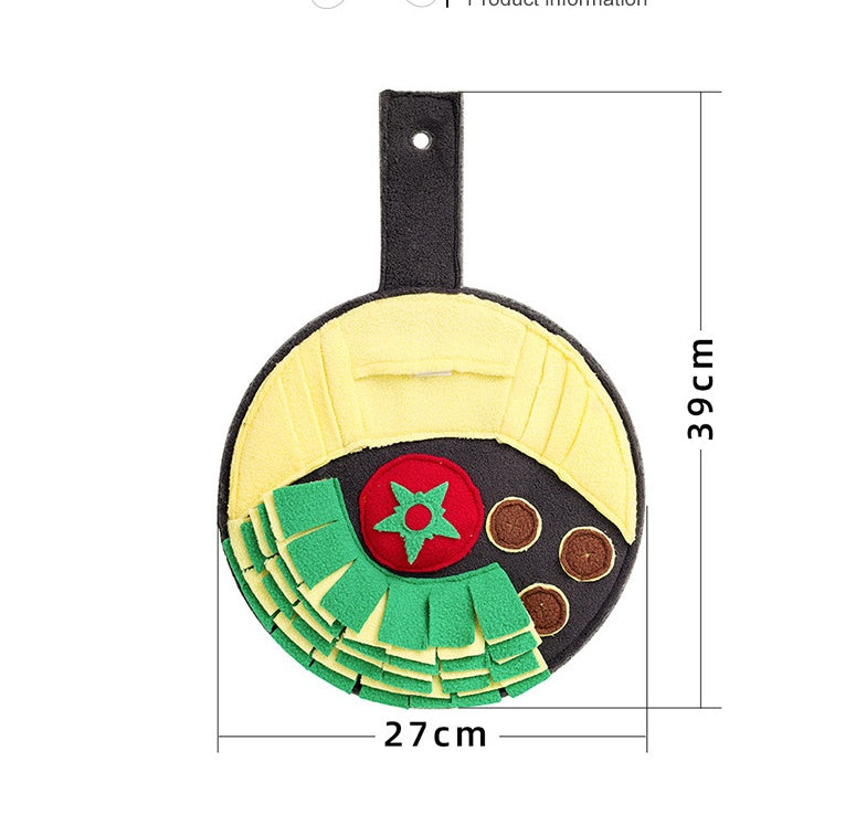 Tibetan Wok Pan Shaped Snuffle Mat